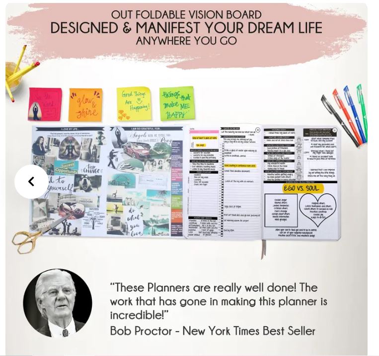 The Focus Reset™ | Self-Care & ADHD Planner for Adults | 90-Day Guided Productivity, Gratitude & Wellness Journal with Vision Board & Planner Stickers