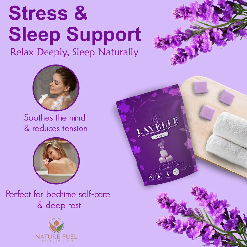 Nature Bliss Deluxe Aromatherapy Shower Steamers - Eucalyptus, Lavender, Peppermint/Eucalyptus - Self Care Home Spa Relaxing Essentials